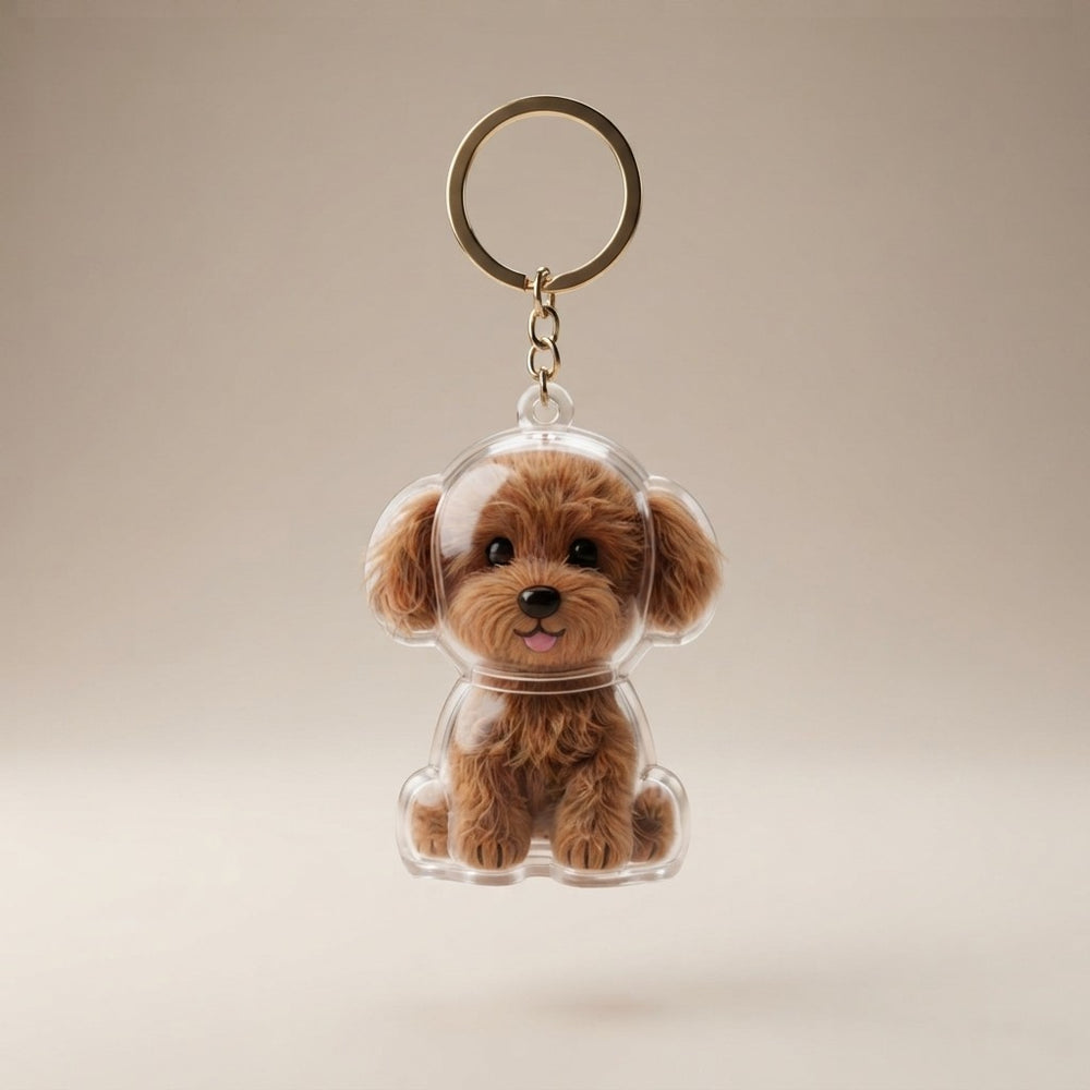Dog Hair Memory Capsule Keychain