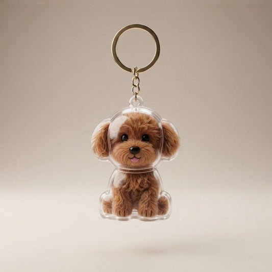 Dog Hair Memory Capsule Keychain